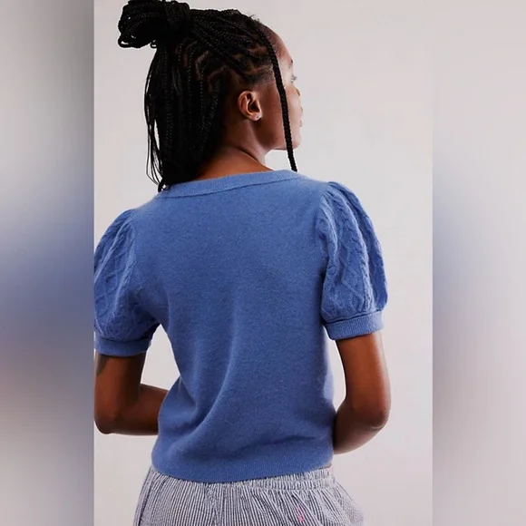 5. NWT Free People Annabel Cashmere Shirt - Picture 4 of 5